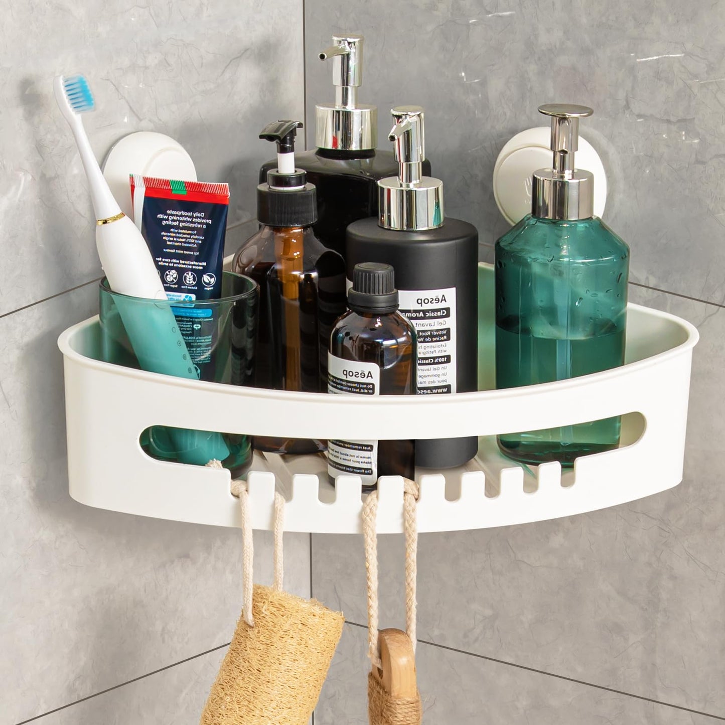 Heavy Duty Corner Shower Caddy Suction Cups