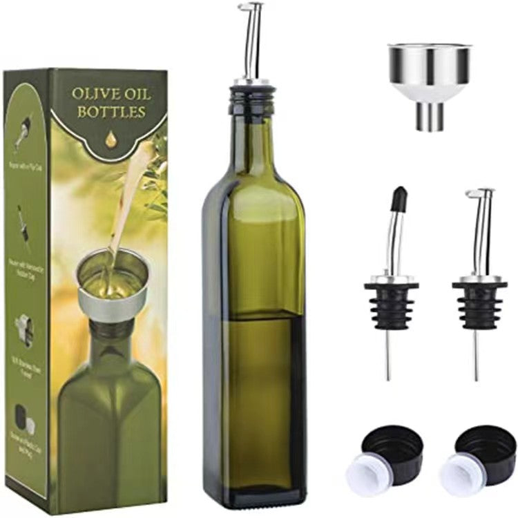 17oz Glass Olive Oil Bottle Dispenser