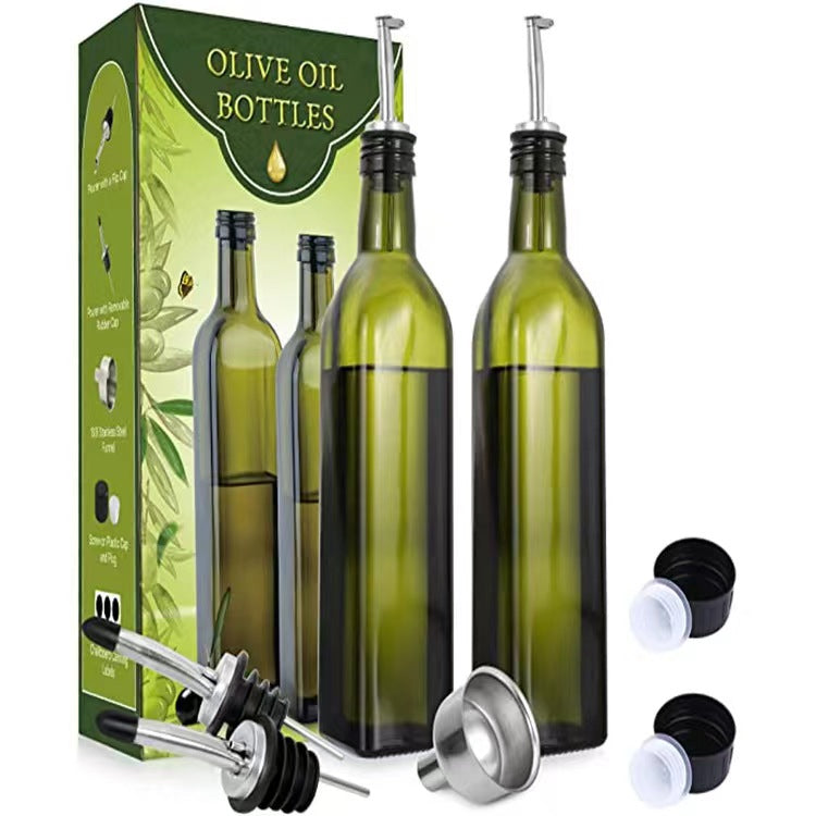 17oz Glass Olive Oil Bottle Dispenser