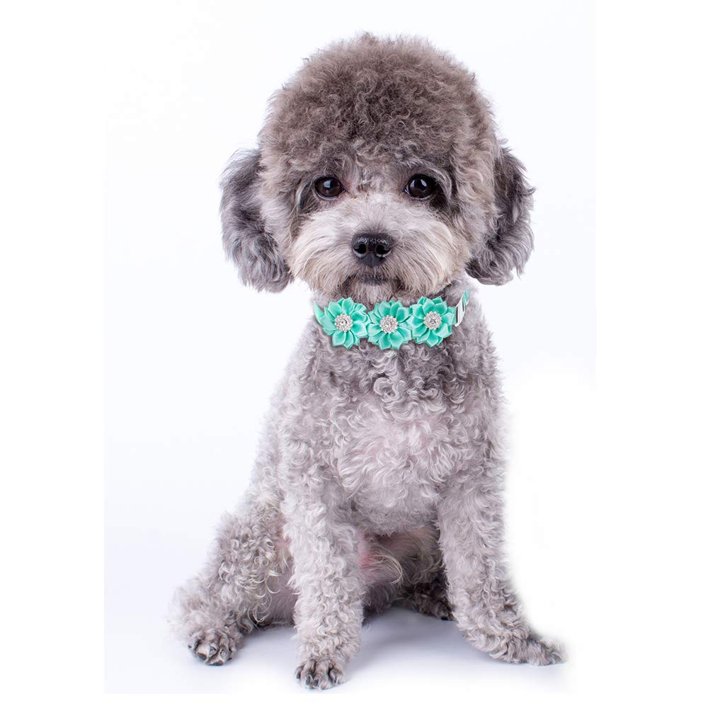 15pcs/Pack Dog Bow Tie Dog Flower Collar Diamond Dog Accessories