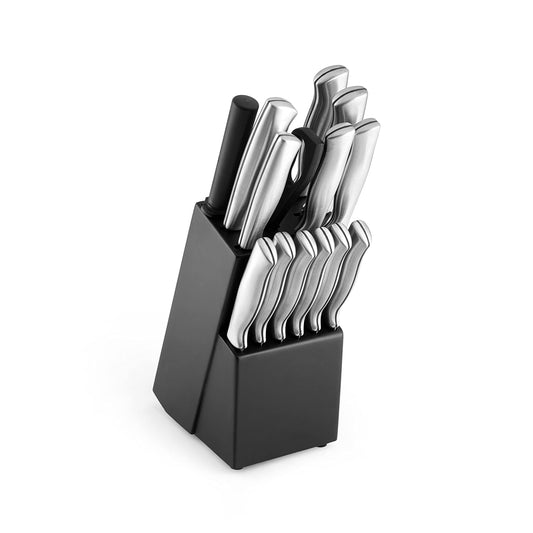 15 Piece High Carbon Stamped Stainless Steel Kitchen Knife Set